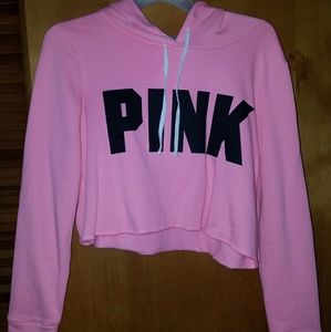 Cropped PINK hoodie